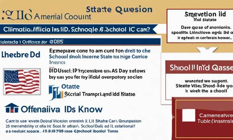 Does A School Id Count As A State Id? Everything You Need To Know