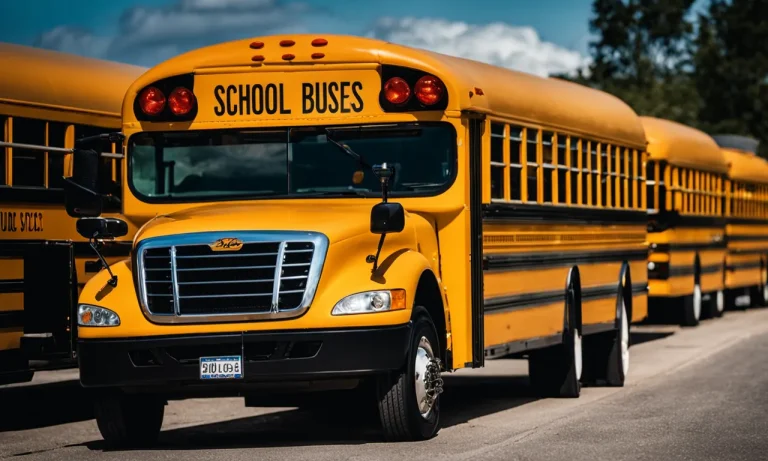 How Many Wheels Are On A School Bus?